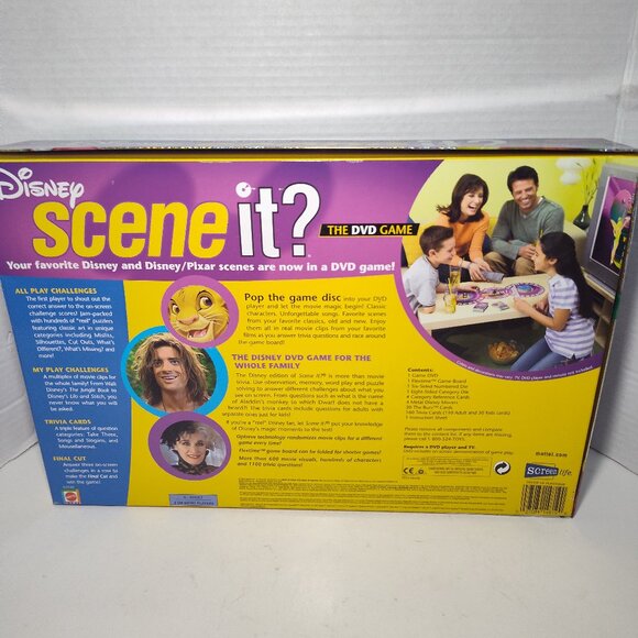 Disney Pixar 2004 Scene It? DVD Family Trivia Board Game – First Edition – EUC - Picture 6 of 9